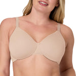 Bali Women's T-Shirt Bra, Cotton Collection Underwire Bra for Women, Full Coverage, Moisture-Wicking
