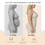 YIANNA V-Shaped Postpartum Fajas Colombianas Moldeadoras Enhanced Tummy Control Shapewear for Women Butt Lifter Faja Body Shaper,YA7567-Beige-XS