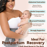 SHAPSHE Postpartum Belly Band Abdominal Binder Post Surgery Belly Binder Post Partum Belly Wraps Grey