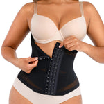 Lover-Beauty Mesh Waist Trainer for Women Tummy Control Body Shaper Breathable Cross Mesh Corset Waist Cincher Shapewear Girdle, Black, 3XL
