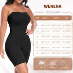 Werena Strapless Shapewear Bodysuit for Women Tummy Control Shapewear Full Body Shaper with Removable Straps (Black,Small)