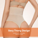 SIMIYA Thong Shapewear Tummy Control for Women High Waist Stay-Put Body Shaper Girdle Compression Stomach Shapewear Thong