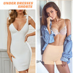 Womens Seamless Shaping Boyshorts Panties Tummy Control Underwear Slimming Shapewear Slip Shorts(#A2 Beige(Light Tummy Control),Medium)