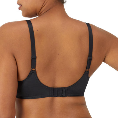 Lilyette Women's Comfort Lace Minimizer Bra, Black, 38D