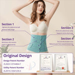 Postpartum Belly Band Wrap – C-Section Recovery Must Haves, Adjustable Tummy Control Binder with Pelvic Belt, Comfortable Support for Natural & Cesarean Sections, Shapewear, Elegant Quilted Design
