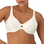 Lilyette by Bali Women's Plunge Into Comfort Keyhole Minimizer Bra, Pearl, 34D