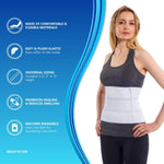 NYOrtho Post Surgery Abdominal Binder (Fits 30¨ - 45¨) - 9" Height, 3 Panel Waist Support Belt for Men & Women - Postpartum Belly Band - Tummy Tuck Compression Garment - MADE IN USA