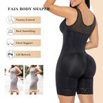 YIANNA Overbust Fajas Colombianas Moldeadoras Shapewear for Women Tummy Control Full Body Shaper Girdles Post Surgery Compression Garment,YA7366-Black-L