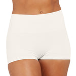 SPANX SPANXshape Everyday Shaping Boyshort - Comfortable Core Control Shapewear Underwear - Invisible Under Clothes - No-Show - Linen - Medium