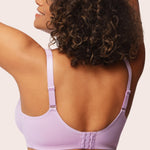 HSIA Minimizer Bras for Women Plus Size, Full Coverage Coolcomfort T Shirt Unlined Bra with Underwire for Heavy Breast, Purple 34C