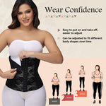 SHAPSHE Corset Top Waist Trainer Shaper Cincher Womens Corset Shapewear Going Out Underbust Faja Body Shaper with Hooks Black M