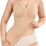 Werena Shapewear Cami With Built-in Bra Compression Tanks for Women Shaping Camisoles Tummy Control Tank Tops
