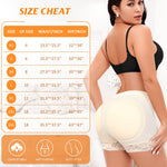 Werena Butt Lifter Padded Underwear for Women Seamless Booty Pads Panties Butt Enhancer Lace Boyshorts Shapewear (#1 Nude,3X-Large)