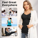 JOYSHAPER Shapewear Camisoles With Built in Bra Tummy Control Compression Tank Tops for Women Body Shaper Padded Tanks Black XL