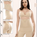 Ousmile Shapewear Tummy Control High Waist Shapewear for Women Girdle Thigh Slimmer & Seamless Shapewear Shorts Nude