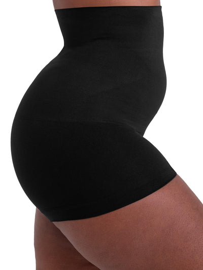 SHAPERMINT Tummy Control Shapewear - Body Shaper Tummy Control Boyshort, Body Shaper for Women, Plus Size Shapewear Black