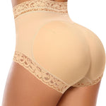 Werena Padded Underwear for Women Butt Lifting Panties Tummy Control Shapewear Butt Pads Lace Booty Enhancer Panty