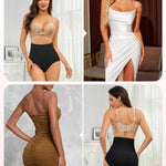 FVACPJ Tummy Control Shapewear Panties - High Waisted Shapewear Underwear for Women Body Shaping Briefs Seamless Panty Girdle
