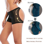 Yougeil Women's Butt Lifter Control Panties Seamless Body Shape Lifting Enhancer Boyshorts Shapewear Underwear Black