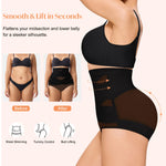 CYDREAM Shapewear for Women Tummy Control Panties High Waisted Butt Lifting Panties Faja Body Shaper (Black, Small)
