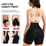 Nebility Butt Lifting Shapewear Control Panties with Butt Pads - Padded Underwear for Women Booty Lifter Shorts Hip Enhancer(Black,L)