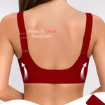Gailife Crossover Bras for Women No Underwire Wireless Bralettes Seamless Supportive T Shirt Everyday Bras-Red,XL