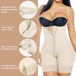 YIANNA Fajas Colombianas Shapewear for Women Tummy Control Postpartum Body Shaper Butt Lifter Post Surgery Compression Garment Bodysuit,YA7212-Beige-2XL