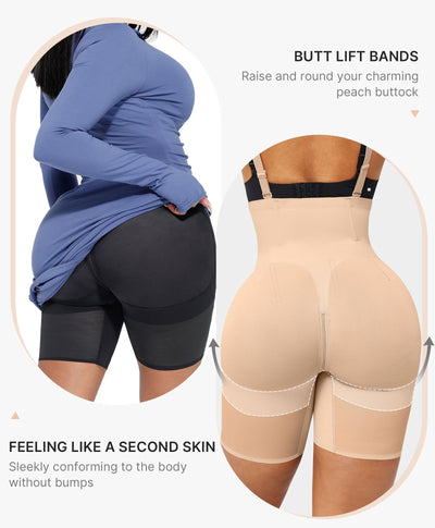 SHAPELLX Shapewear Tummy Control Body Slimming Shorts Butt Lifter Shapewer for Women High Waisted Shorts Tummy Control