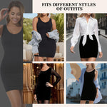 JOYSHAPER Shapewear Slips Dress Built in Bra for Women Full Slip Tummy Control Shapewear Dress Long Body Slip Under Dresses Black 2XL