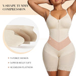 YIANNA V-Shaped Postpartum Fajas Colombianas Moldeadoras Enhanced Tummy Control Shapewear for Women Butt Lifter Faja Body Shaper,YA7567-Beige-XS