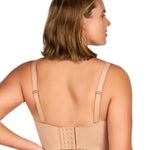 HSIA Longline Strapless Bra for Women, Anti-Slip Support Corset for Large Bust Convertible Bustier Bandeau for Big Breasts