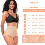 Womens Shapewear Tummy Control Underwear High Waist Shaper Panites Girdle Slimming Briefs(01# B Mid Rise Beige(lace),3X-Large)