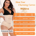 Werena Tummy Control Shapewear Panties for Women High Waisted Body Shaper Slimming Shapewear Underwear Girdle Panty