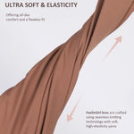 FeelinGirl Bralettes for Women with Supportive Seamless Wireless Bras, No Wire Unlined Comfort Buttery Soft Bras for Sleep Everyday, Light Coffee, XXL