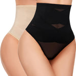 SIMIYA Thong Shapewear Tummy Control for Women High Waist Stay Put Body Shaper Stomach Compression Shapewear Thong Girdle