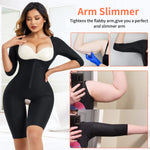 LANCS Shapewear for Women Tummy Control Fajas Colombianas Body Shaper Waist Trainer Post Surgery Compression Garment(Black, Large)