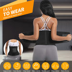 SCULPT TOUCH Women's Waist Trainer Corset, Tummy Control Shapewear Belt for Workout, Black (Black, Large)