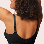 HSIA Minimizer Bras for Women Plus Size, Full Coverage Coolcomfort T Shirt Unlined Bra with Underwire for Heavy Breast, Black 34C
