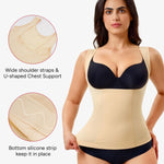 Nebility Womens Tummy Control Shapewear Tank Tops Underbust Body Shaper Compression Camisole Tops - Beige,Medium