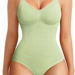 BRABIC Womens' Seamless Sleeveless V-Neck Bodysuit Shapewear Tummy Control