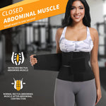 SCULPT TOUCH Women's Waist Trainer Corset, Tummy Control Shapewear Belt for Workout, Black (Black, Large)