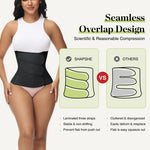 SHAPSHE Waist Trainer for Women Postpartum Abdominal Binder Girdles Cincher Corset Shapewear Stomach Wrap Black 3XL