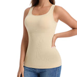 JOYSHAPER Shapewear with Built In Bra Tummy Control Shapewear Tops Body Shaper for Women Compression Tanks for Womens Camisole with Adjustable Straps Nude L