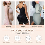 SHAPERX Women's Fajas Colombianas Tummy Control Shapewear Postpartum Butt Lifting Body Shaper with Boned Support,SZ7281-Black-S
