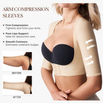 BRABIC Women's Shapewear Tops Post Surgery Compression Sleeve for Arm Shaper (Beige, Medium)