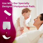 hetaida Postpartum Disposable Underwear, C-Section Underwear for Women, High Waist Maternity Panties, Latex-Free, Super Breathable & Soft, High Stretchable, 8 Count Grey