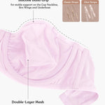 HSIA Strapless Bras for Women, Bella Convertible Minimizer Bra for Large Bust Unlined Underwire Balconette Bras Pale Pink 34C