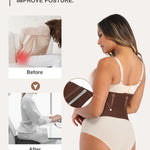 Lover-Beauty Waist Trainer for Women Corset Shapewear Tummy Control Waist Cincher Postpartum Girdle Body Shaper, Brown, M