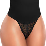 Werena Tummy Control Thong Shapewear for Women High Waist Body Shaper Panties Girdle Lace Shaping Underwear