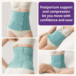 Postpartum Belly Band Wrap – C-Section Recovery Must Haves, Adjustable Tummy Control Binder with Pelvic Belt, Comfortable Support for Natural & Cesarean Sections, Shapewear, Elegant Quilted Design
